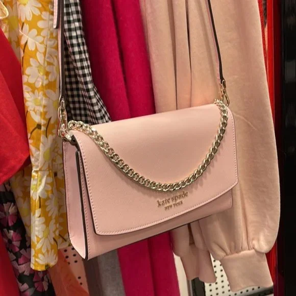 Kate Spade Carson Convertible Crossbody Chalk Pink - Picture 14 of 16